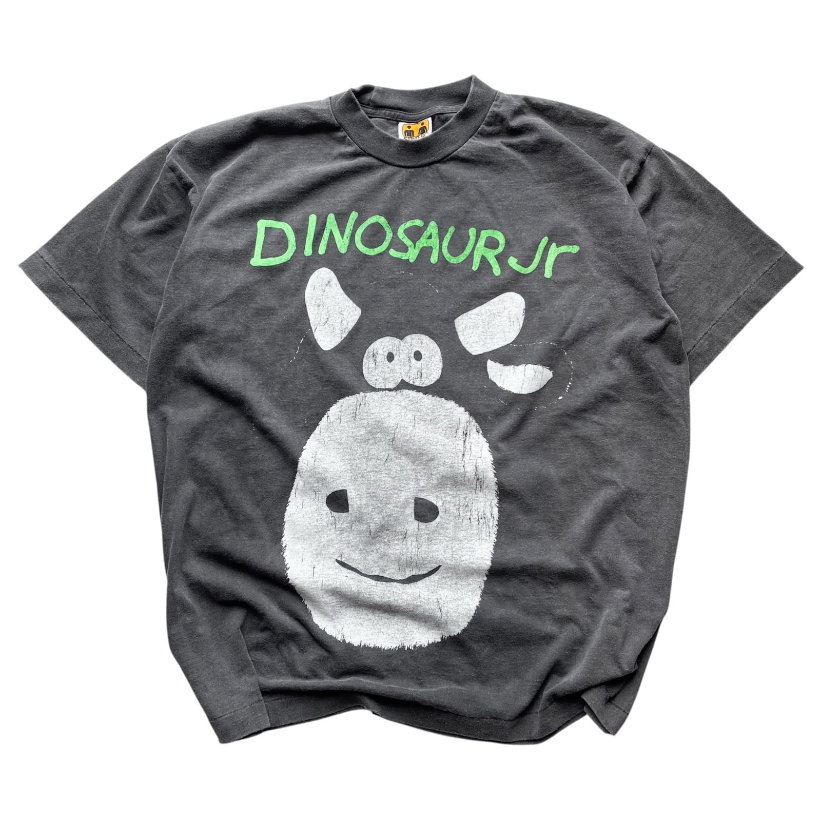 DINOSAUR JR COW TEE BLACK FADED SHORTSLEEVE BY STUTTER LEGACY