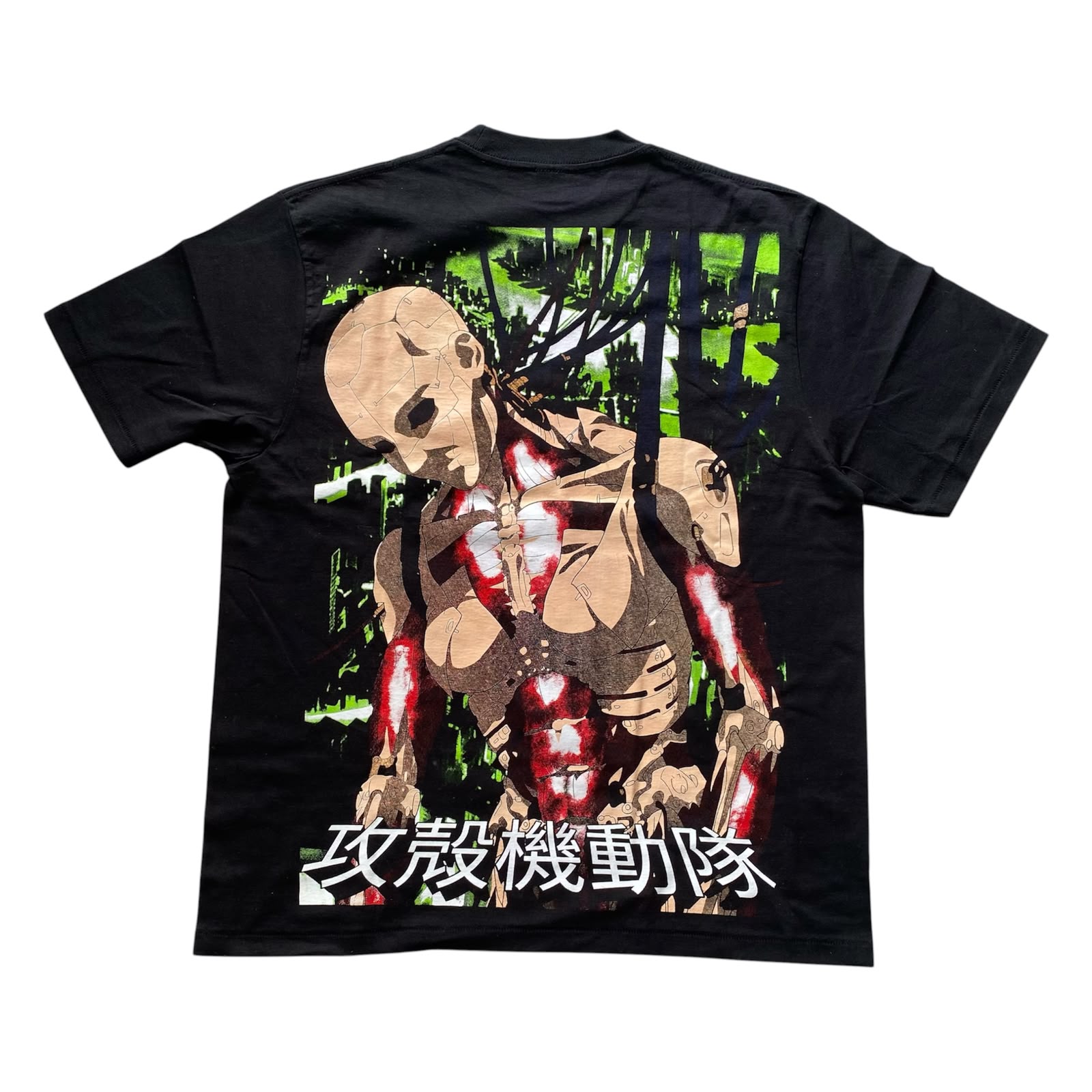 RARE ANIME GHOST IN THE CELL SHORTSLEEVE BLACK BY YAMA THANATOS