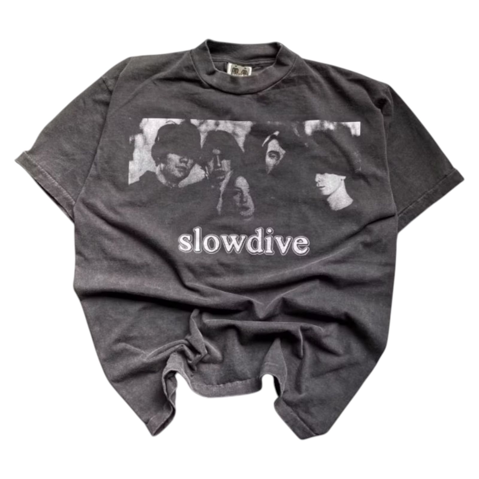 SLOWDIVE TEE BLACK FADED SHORTSLEVEE BY STUTTER LEGACY