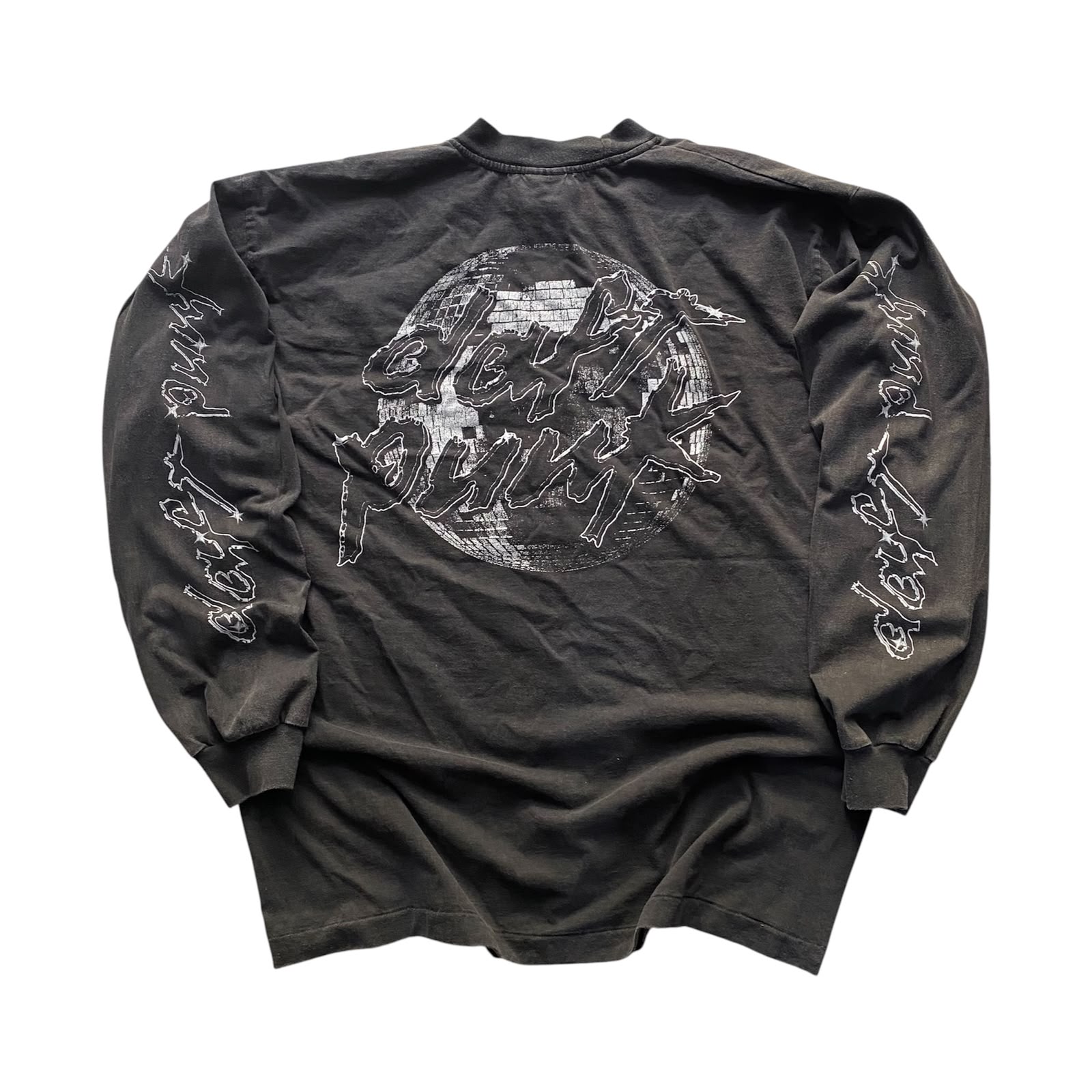 DAFT PUNK TEE BLACK FADED LONGSLEEVE BY STUTTER LEGACY