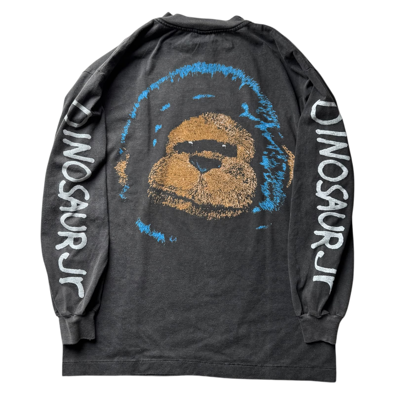 DINOSAUR JR COW TEE BLACK FADED LONGSLEEVE BY STUTTER LEGACY
