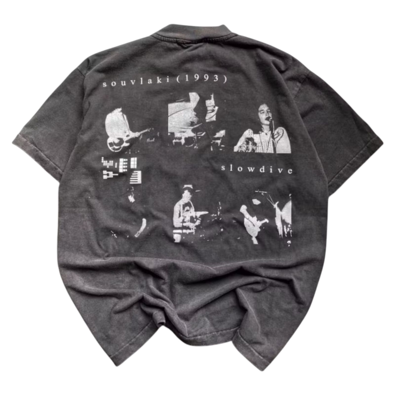 SLOWDIVE TEE BLACK FADED SHORTSLEVEE BY STUTTER LEGACY