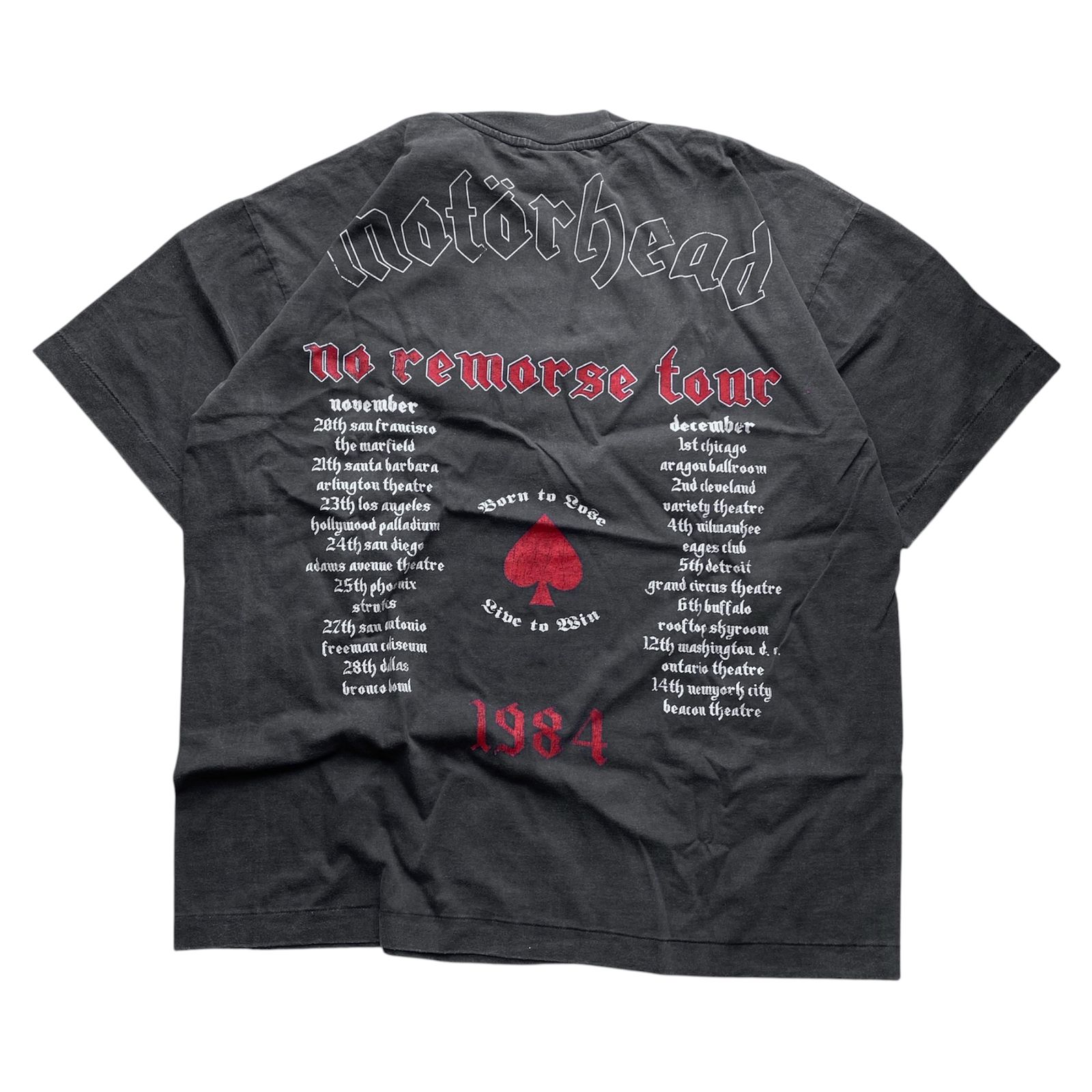 MOTORHEAD TEE BLACK FADED SHORTSLEVEE BY STUTTER LEGACY