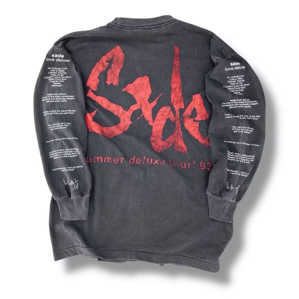 SADE LOVE DELUXE TEE BLACK FADED LONGSLEEVE BY STUTTER LEGACY