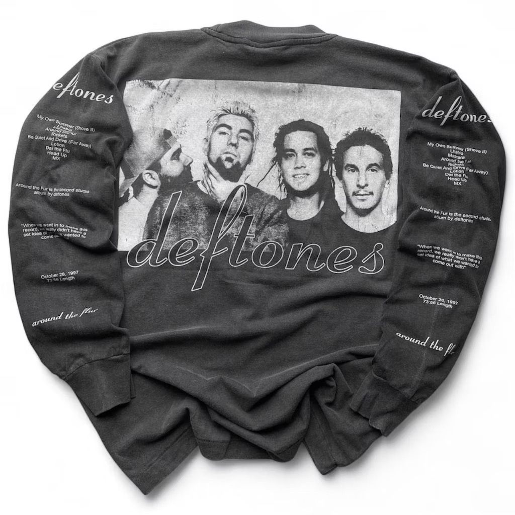 DEFTONES TEE BLACK FADED LONGSLEVEE BY STUTTER LEGACY
