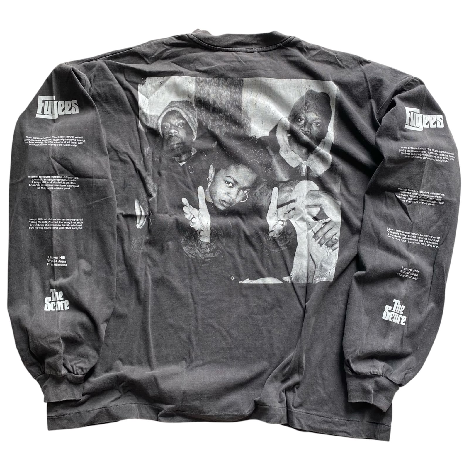 FUGEES FADED BLACK LONGSLEEVE BY STUTTER LEGACY