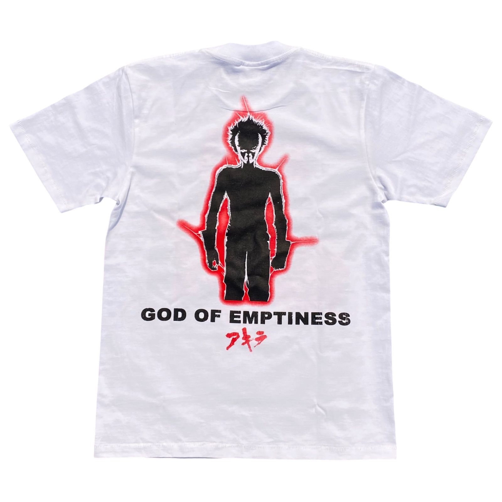 ANIME AKIRA TEE WHITE HEAVYWEIGHT SHORTSLEVEE BY STUTTER LEGACY