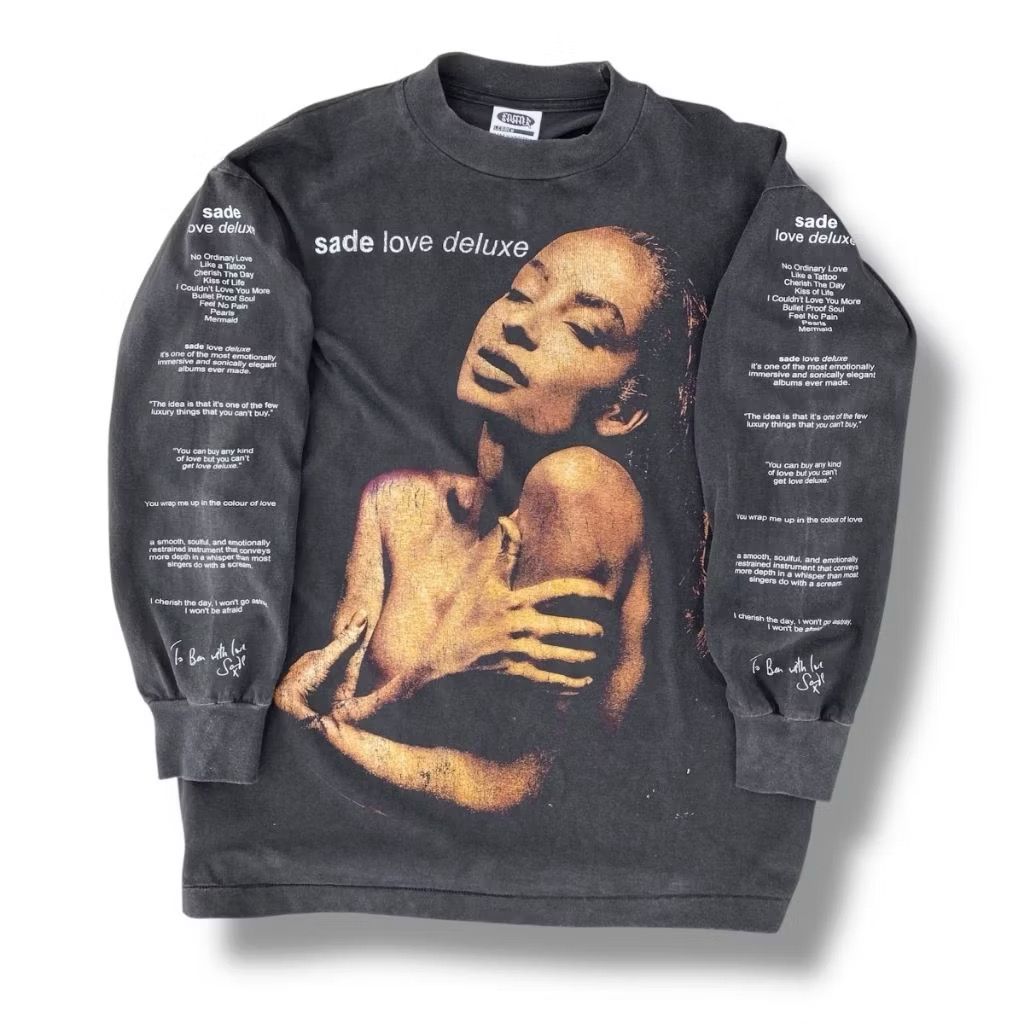 SADE LOVE DELUXE TEE BLACK FADED LONGSLEEVE BY STUTTER LEGACY