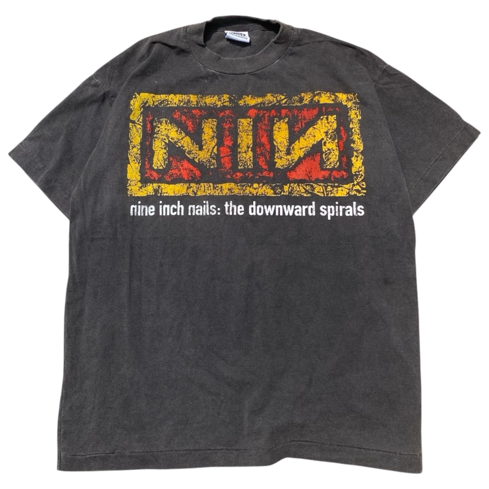 NINE INCH NAILS TEE BLACK FADED SHORTSLEVEE BY STUTTER LEGACY