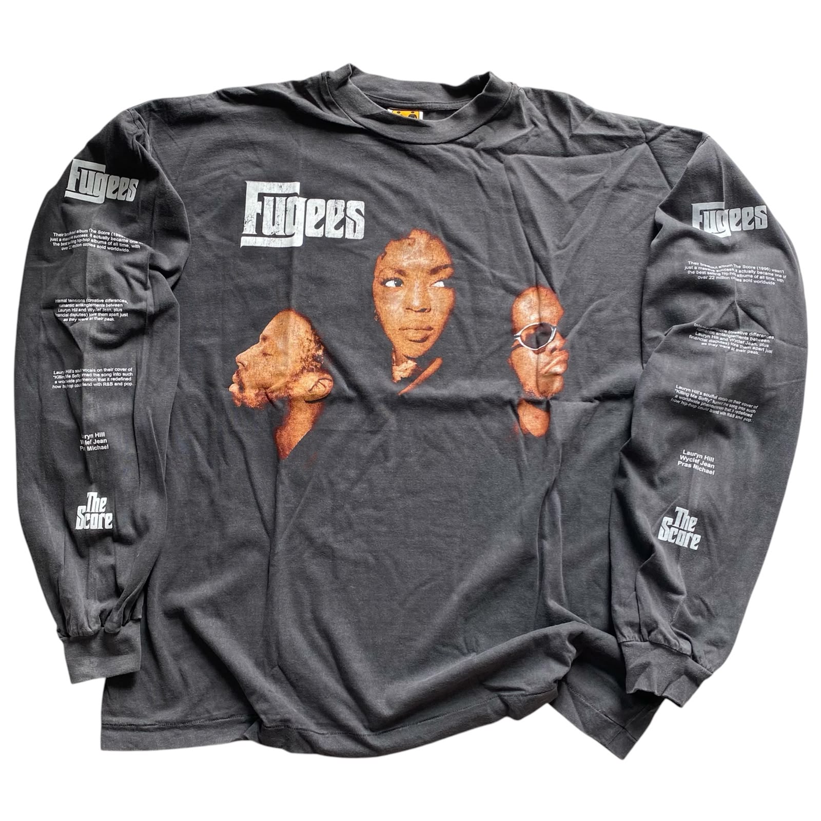 FUGEES FADED BLACK LONGSLEEVE BY STUTTER LEGACY