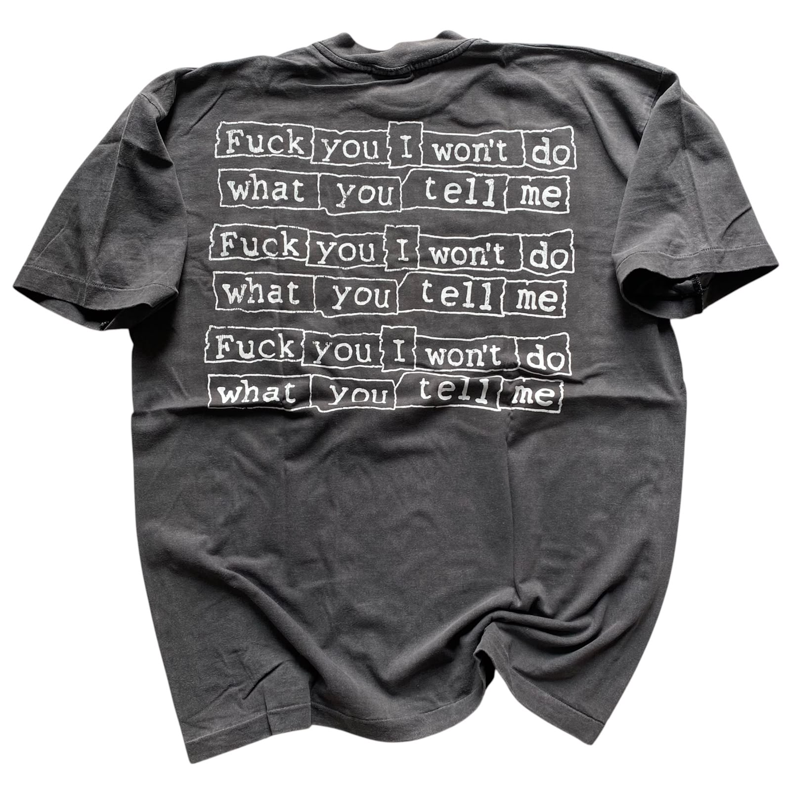 RARE RAGE AGAINST THE MACHINE FADED BLACK SHORTSLEEVE BY STUTTER LEGACY