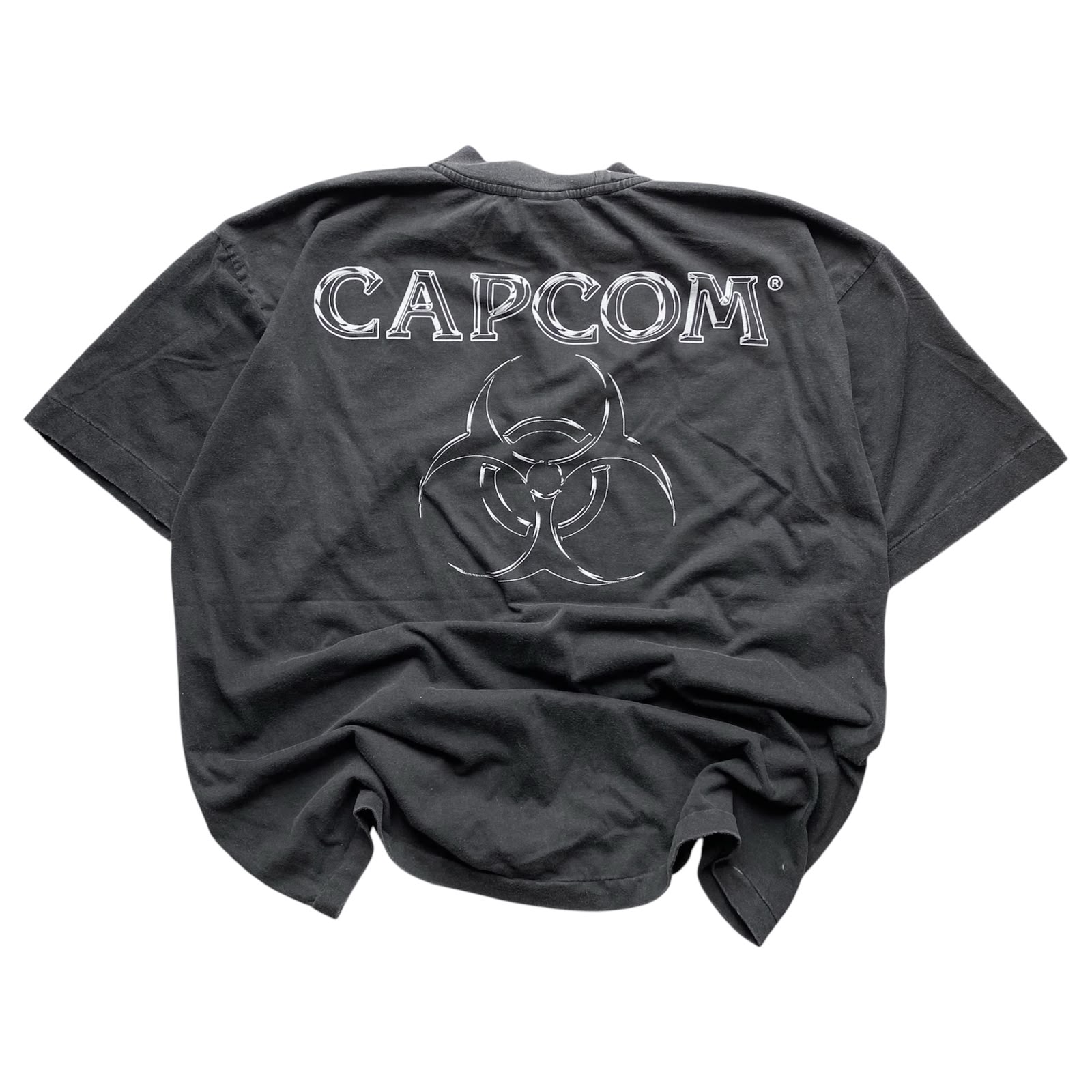ANIGAME RESIDENT EVIL 2 FADED BLACK SHORTSLEEVE BY STUTTER LEGACY